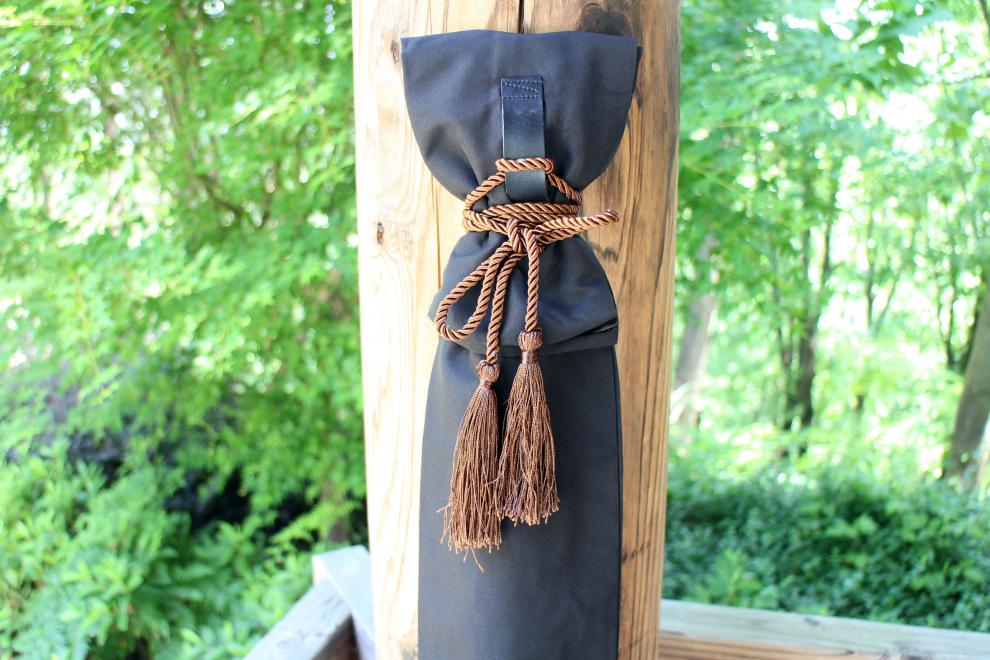 日本侍刀袋背袋剑套太极剑汉剑背袋收纳袋套后背式剑袋刀套 精英款长