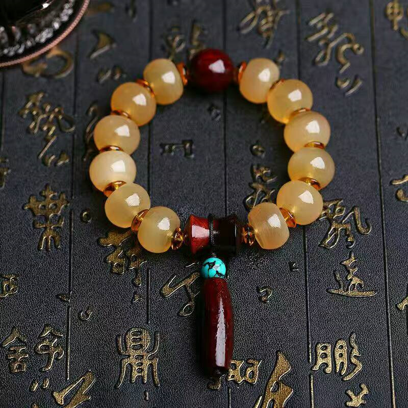 羊角/手链/手串/佛珠/念珠 带血藏式民族风羊角男女款d 款式1