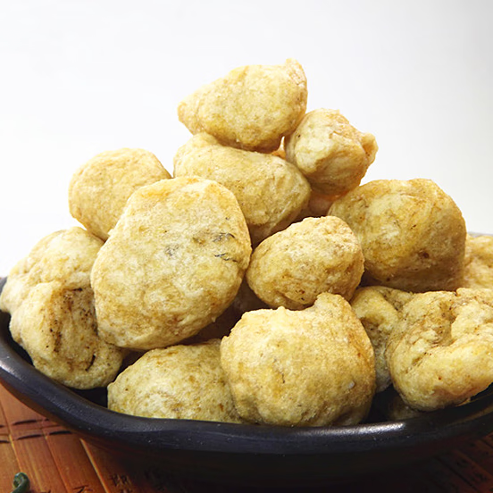 潮汕特产鱼丸南塘炸鱼丸油炸酥脆手工鱼丸鱼圆即食零 500g【图片 价格