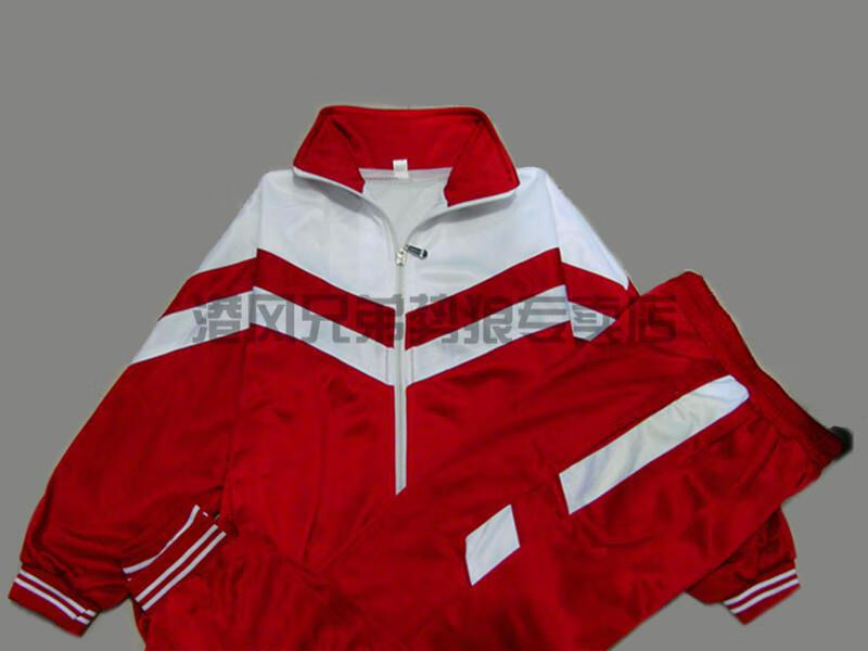 现货直销小学生中学生高中生校服班服运动服套装长袖春秋团购 a款红色