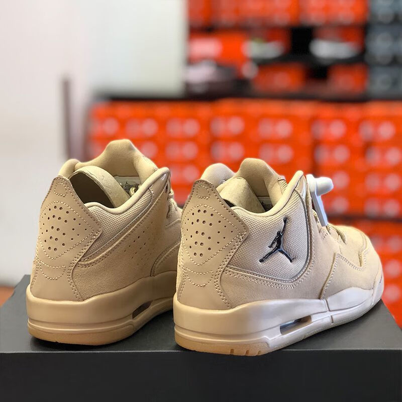 新款aj23棕色男女情侣潮流百搭休闲复古运动鞋 莆田纯原 棕色 42