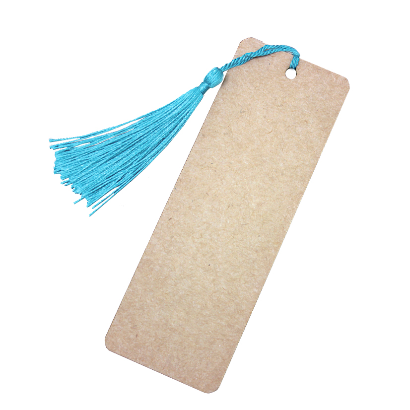 麒枫尚空白书签diy材料包小清新流苏学生用纸质中国风手绘卡片手工