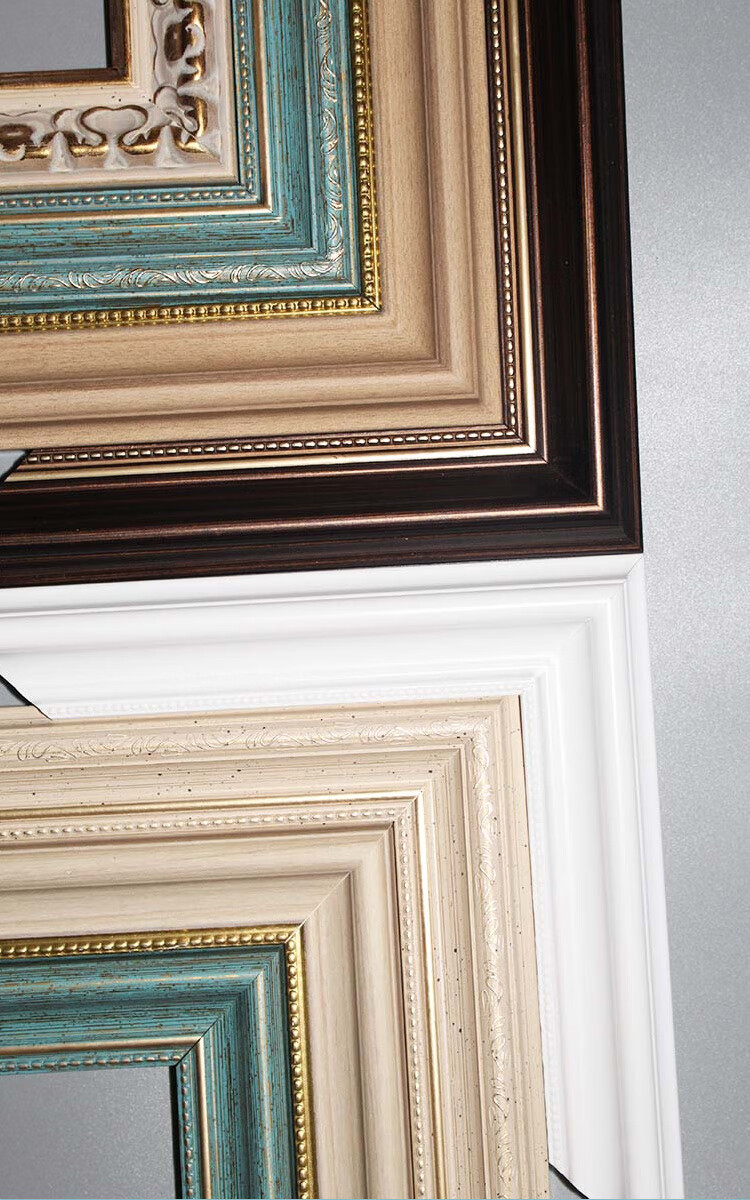 原木相框油画外框装裱简镜子海报kt板装饰框架尺寸定制摆台挂墙发泡