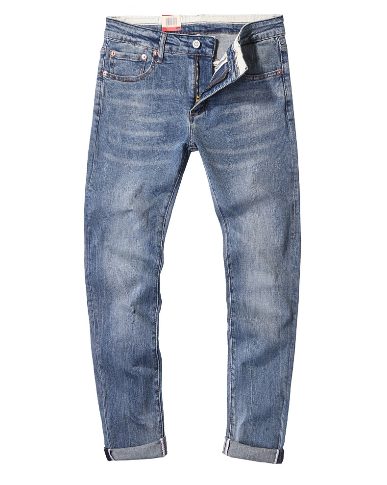 levis李维斯511牛仔裤男秋冬季浅色厚款直筒修身弹力小脚裤休闲潮