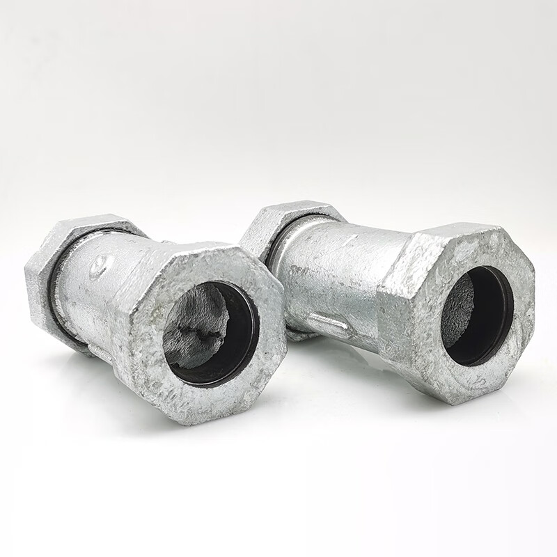 镀锌玛钢快速接头加厚快接水管铁管活接快速抢修器dn15 20 25 过热dn