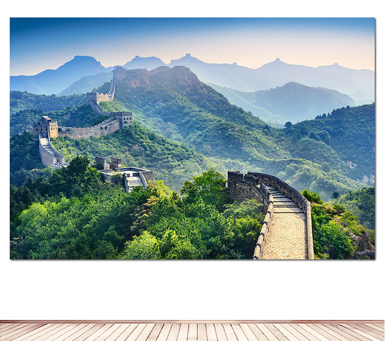 官方旗舰万里长城墙画风景画海报靠山图壁贴画山水画客厅沙发背景墙