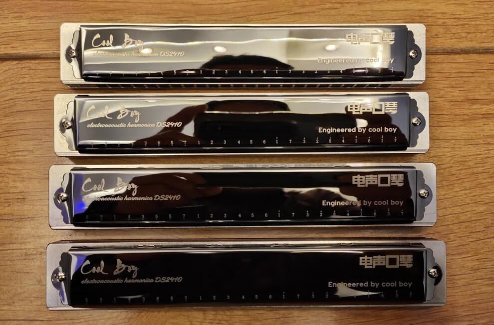 【官方直销】复音口琴c调 cool boy电声口琴酷哥钢炮高科技重音晗畅 a