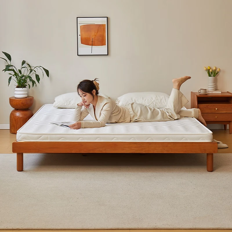 Sijiao Coconut Palm Mattress 1.5x2m Palm pad Hard palm Mattress Natural Latex Dormitory Custom tatami back Support Mattress 6CM thick [anti-mite and antibacterial fabric +3CM golden Linen] 1500mm*2000mm (For folding, please contact customer service) thumbnail 8