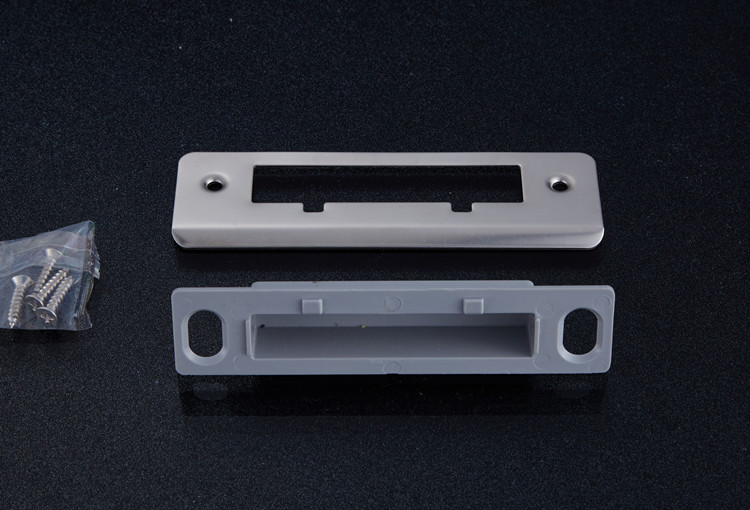 极立耐卧室门锁扣板不锈钢门锁扣板双舌门导片门框房门锁片挡板卧室