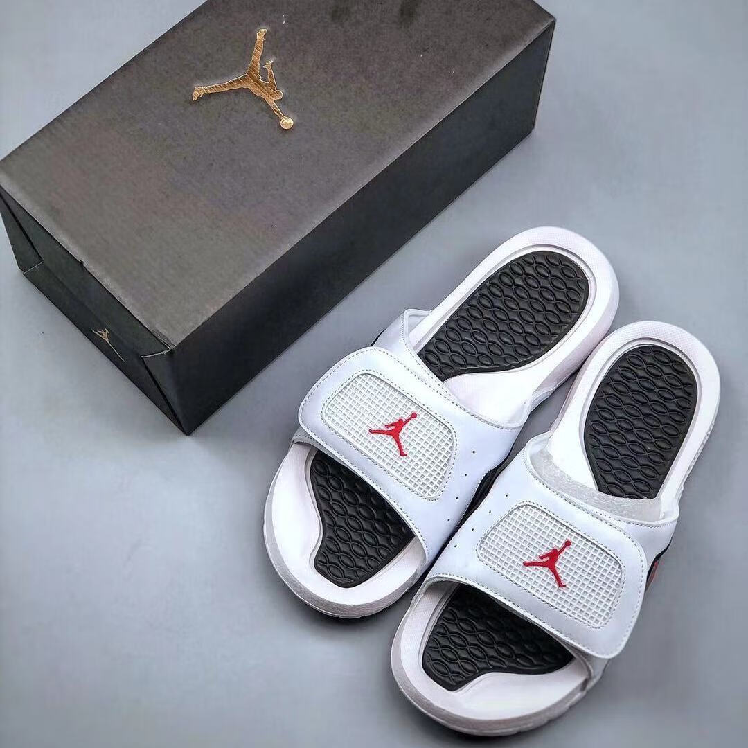 新款运动拖鞋 aj5百搭气垫拖鞋 轻质缓震棉中底运动沙滩拖鞋 拖鞋酷灰