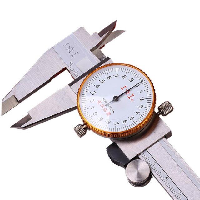 上工不锈钢带表卡尺0-150mm高精度带表游标卡尺0-200游标卡尺 上工带