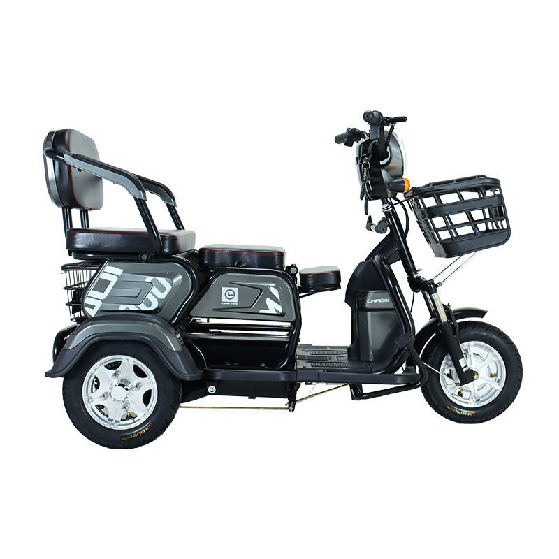 小刀新国标电动三轮车成人家用男女人代步同款大功率小型带棚电瓶车可