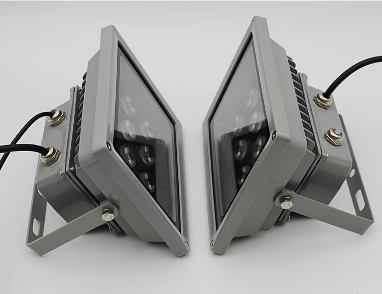 道闸led车牌识别补光灯 停车场自动感应灯室外车辆监控照明灯220v 12