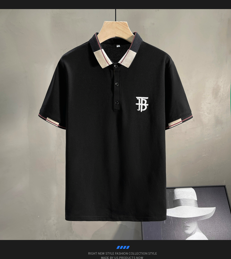 香港老爷车polo衫男2022翻领简约有带领上衣服qd6000白色m