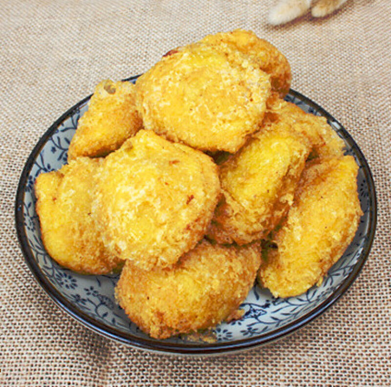 现做内蒙特产呼市油炸糕豆沙馅炸糕糕点500g手工无馅儿