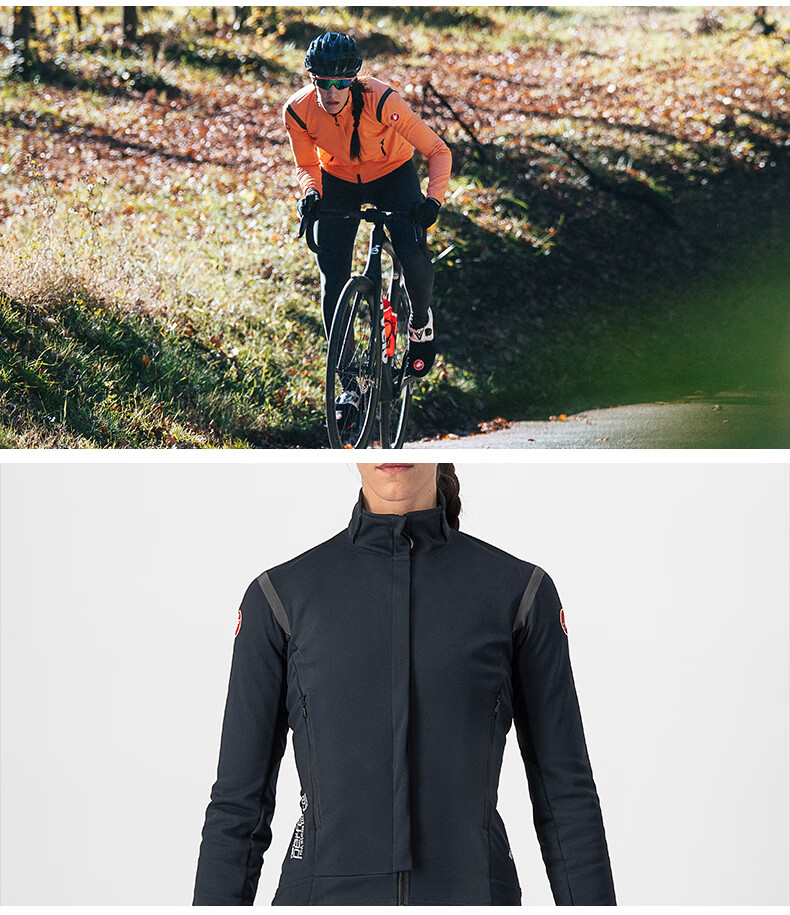 castelli 蝎子女春秋冬职业级竞赛骑行服长袖外套防风憎水4522543 085