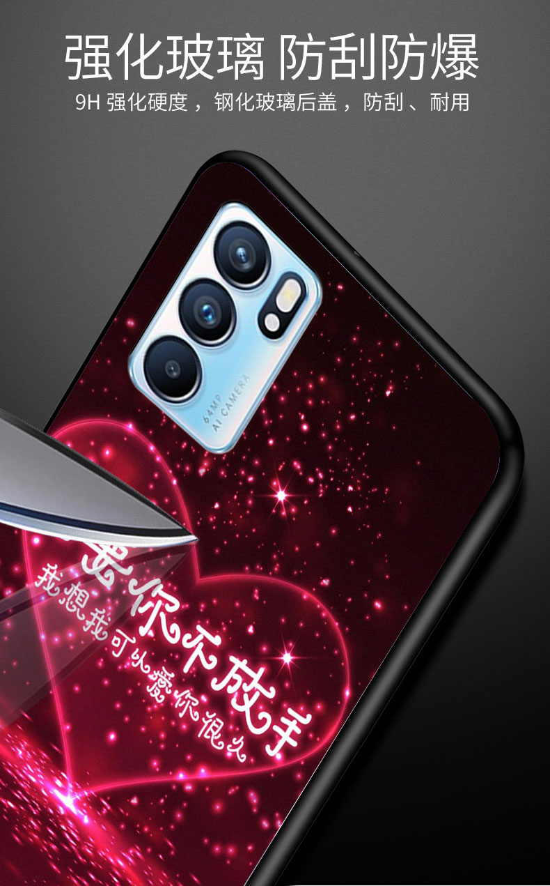 opporeno6手机壳reno6pro玻璃保护oppo硅胶套opopreno6por5g全包 reno