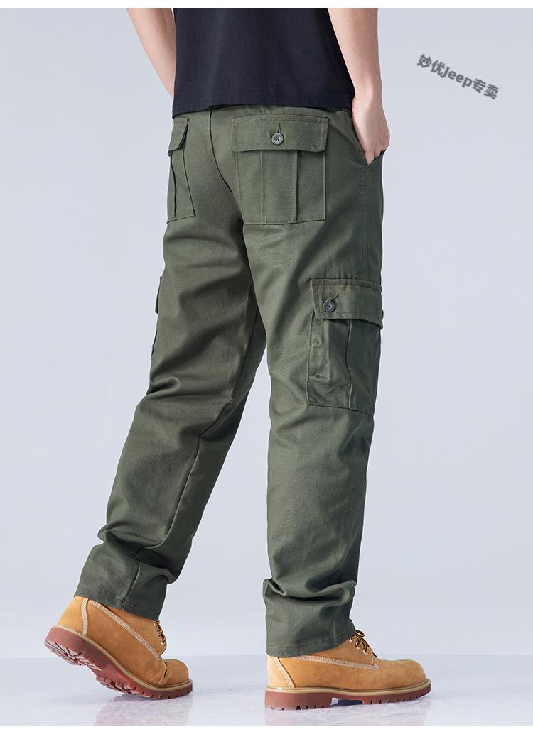 jeep吉普官方品牌店户外旅行运动工装裤夏季纯棉柔软休闲裤男士耐磨