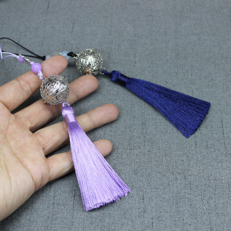 陈情令 魔道清心铃流苏银铃铛魏无羡蓝忘机手机挂件祖师挂饰挂绳吊坠