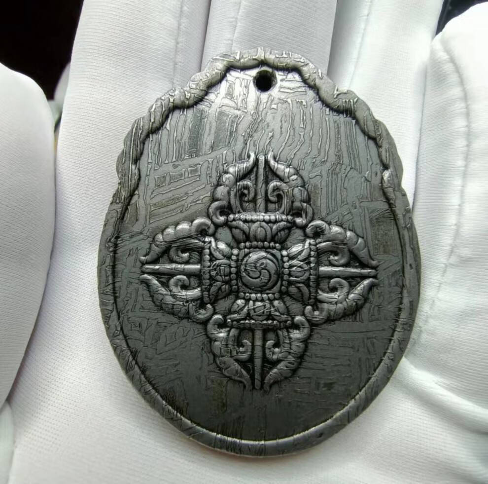 天铁九宫 设计【永乐九宫】aletai铁陨石吊坠陨铁雕刻牌子星星天铁