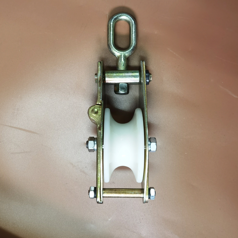 电力传递滑车地缆电缆牵引绳传递滑轮尼龙加宽高速电力滑轮起重轮2吨