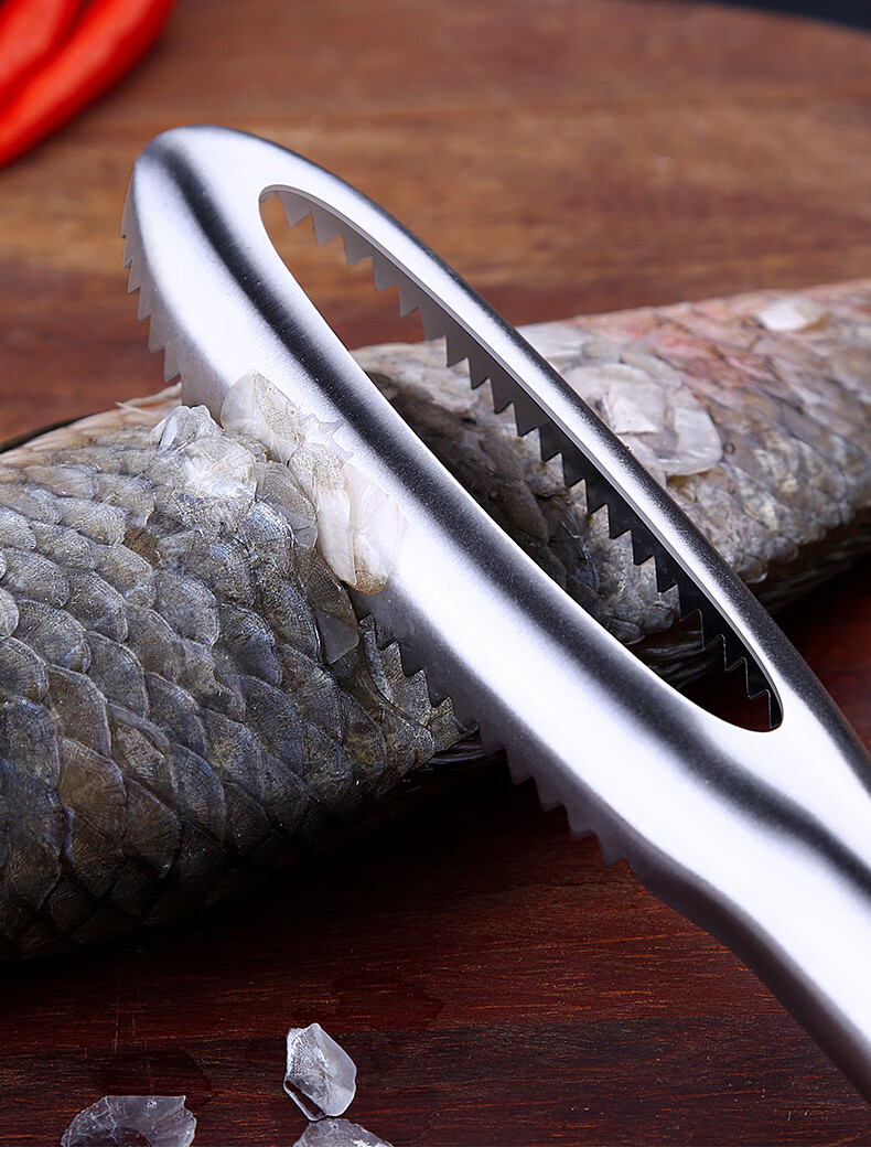 德国ssgp叁肆钢鱼鳞刨 刮鳞器家用不锈钢打鳞器刮鱼鳞器去鱼鳞器小