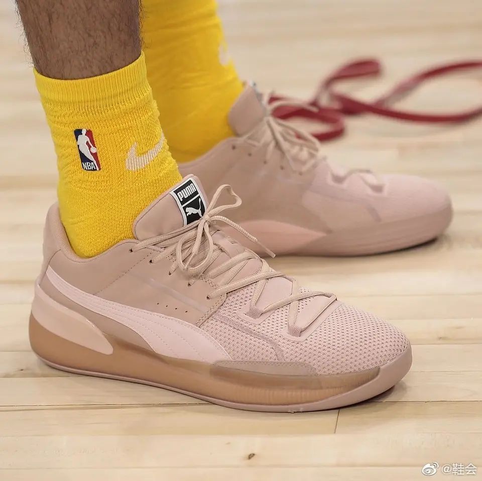 彪马(puma)新clyde hardwood库兹马黑白纷色湖人队男缓震耐磨实战低帮