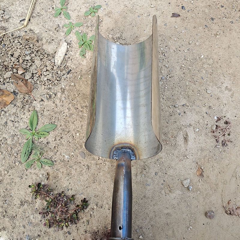 挖山药神器专用铲全钢工具半圆铁锹农用挖山药大洛阳铲套筒套铲 锰钢