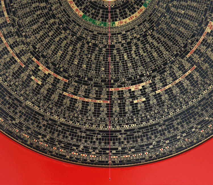 层一尺八纯铜综合专业风水大罗盘高精度万兴堂12寸44层63厘米玛瑙天池