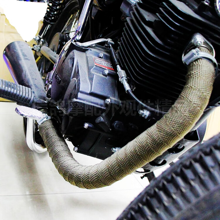 醉米 适用摩托车排气管隔热带芭蕉布防烫汽车隔音隔热棉耐高温消音器