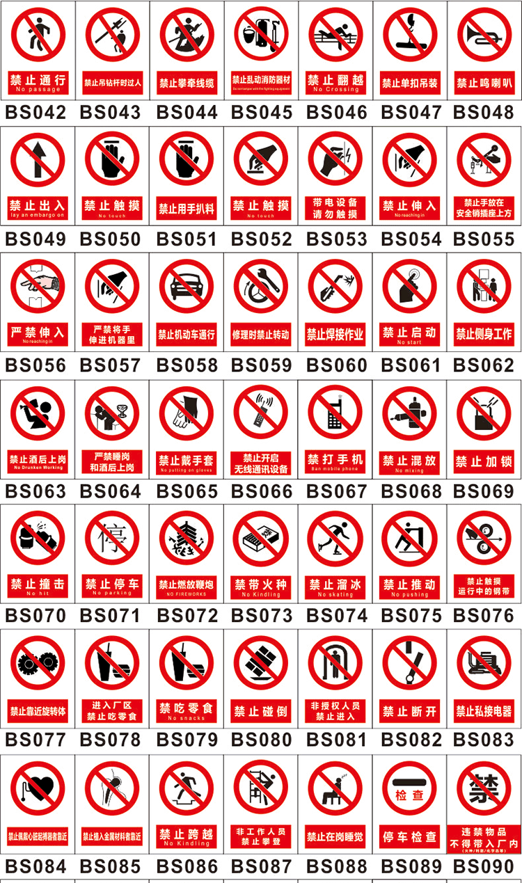 禁止穿拖鞋上岗安全标识牌 工厂车间标语提示标示仓库标志警示牌 禁止