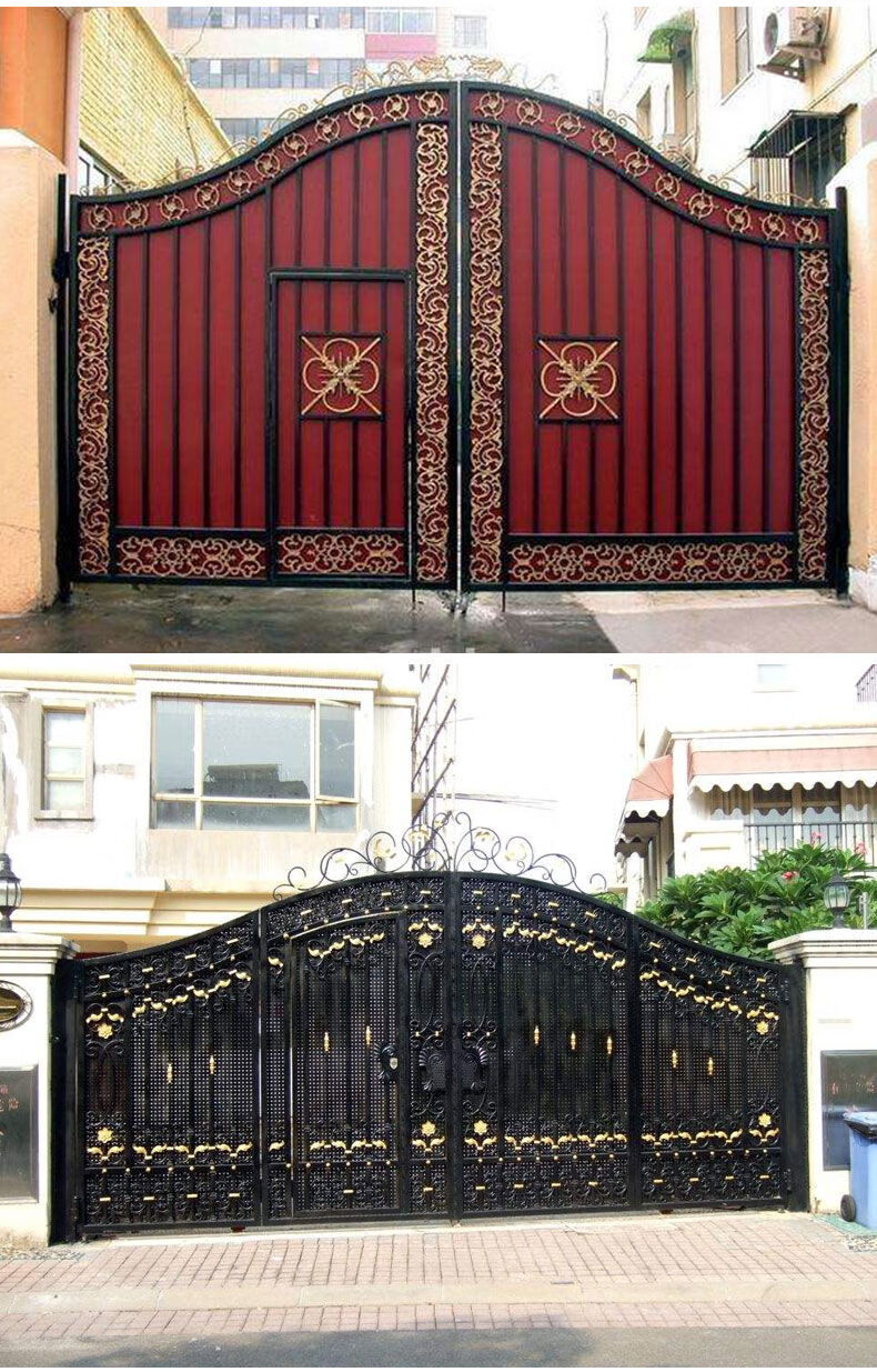 铁艺大门庭院门铁艺门别墅门铁门花园门镀锌双开防锈对开小门定制 带