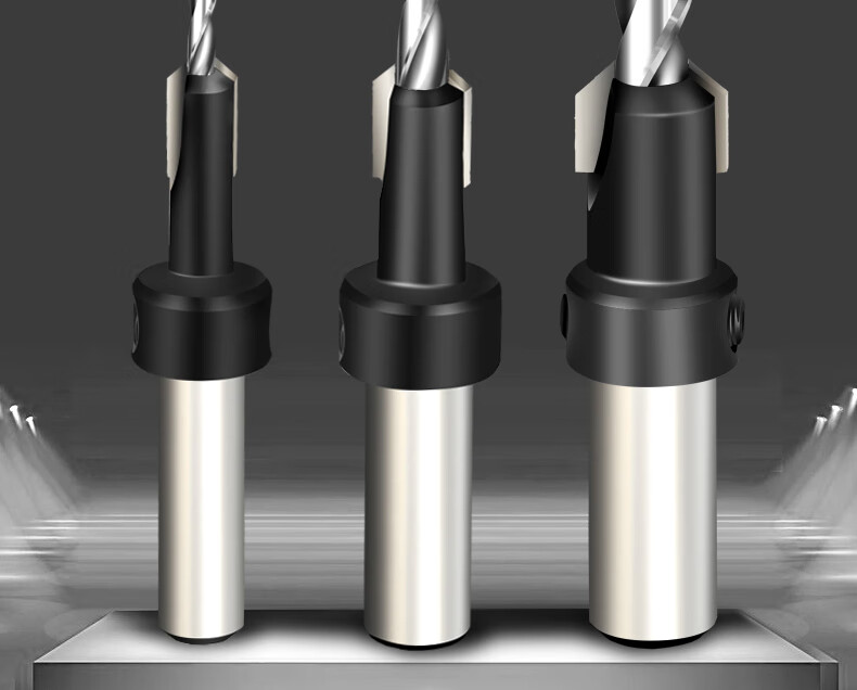 合金锥孔沉孔钻头上螺丝打孔沙拉阶梯钻木工开孔器自攻锥度手电钻 1.