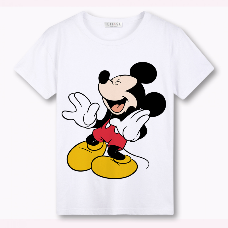 米奇t恤女短袖情侣装夏款宽松米老鼠白色上衣卡通动漫体恤 6 xxl码