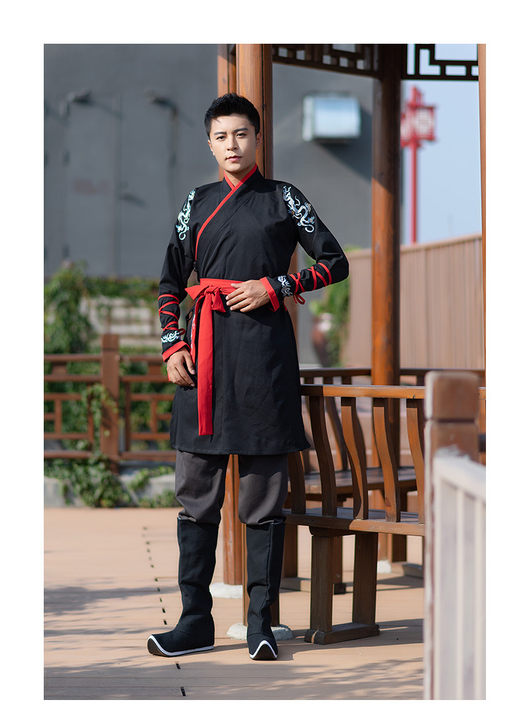 男装 唐装/汉服 美丽演绎(meiliyanyi) 汉服装古装长袍全套情侣古风