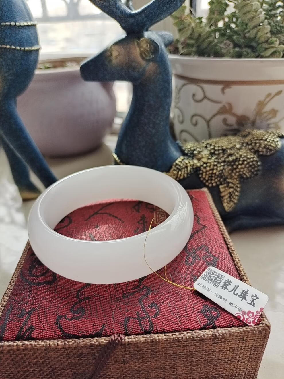 老凤祥款式和田玉手镯新疆天然昆仑羊脂级白玉少女士款旺夫玉镯子女