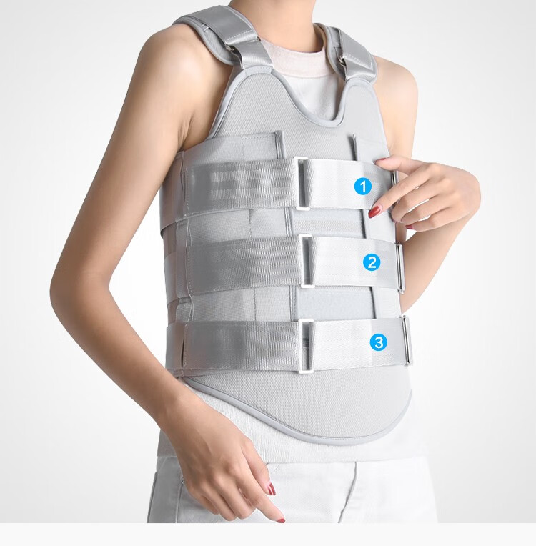 胸腰椎固定支具压缩性护腰腰部术后支架脊椎胸椎护具康复 款带气囊