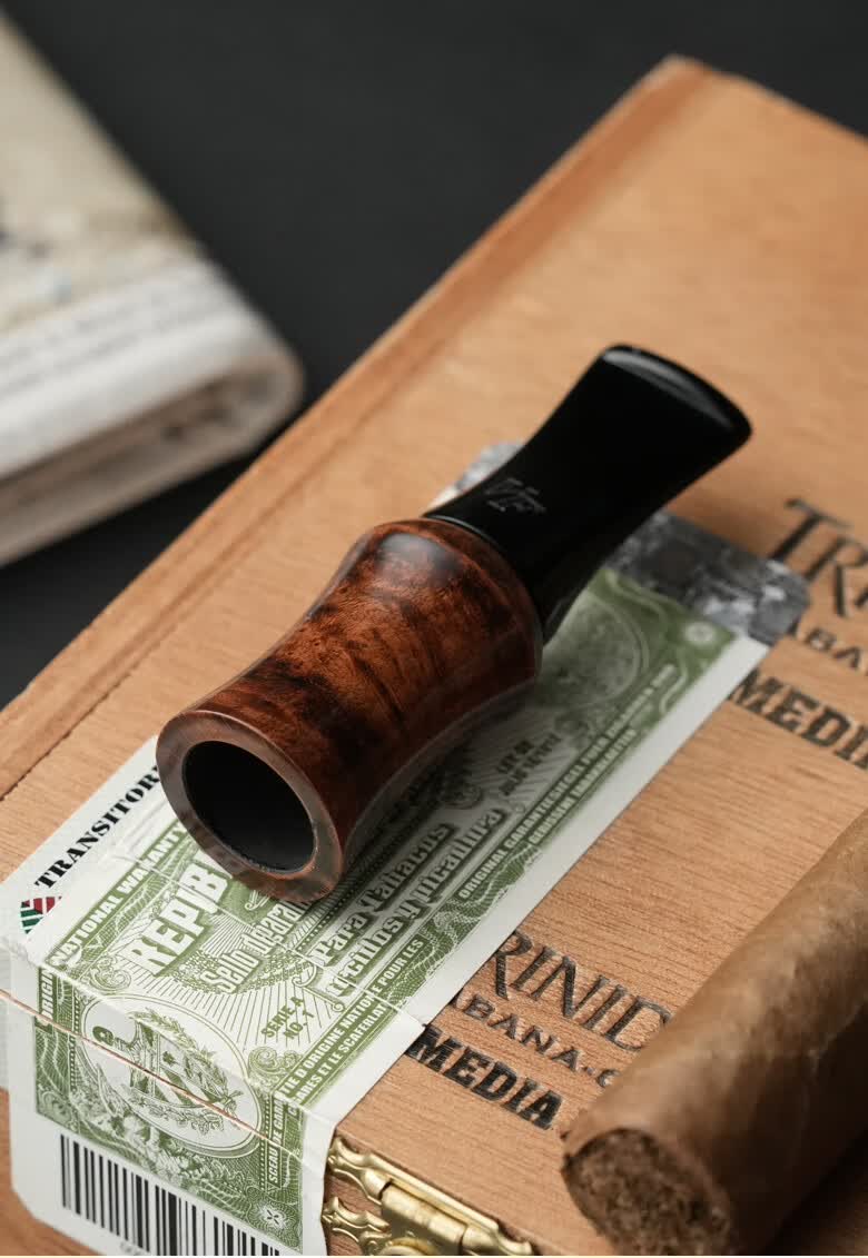 雪茄烟嘴 进口石楠木雪茄烟嘴 循环型雪茄专用烟嘴 6mm活性炭滤芯 - 5