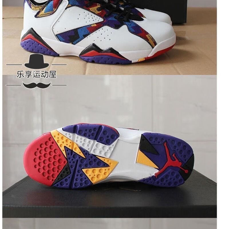 篮球鞋 aj7男鞋女鞋毛衣兔八哥 乔7代彩蛋运动鞋 aj7代热熔岩 复活节