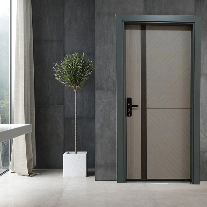 直供碳晶铝合金板房间门 拼接内置龙骨防盗门 家用门进户入户门 碳晶