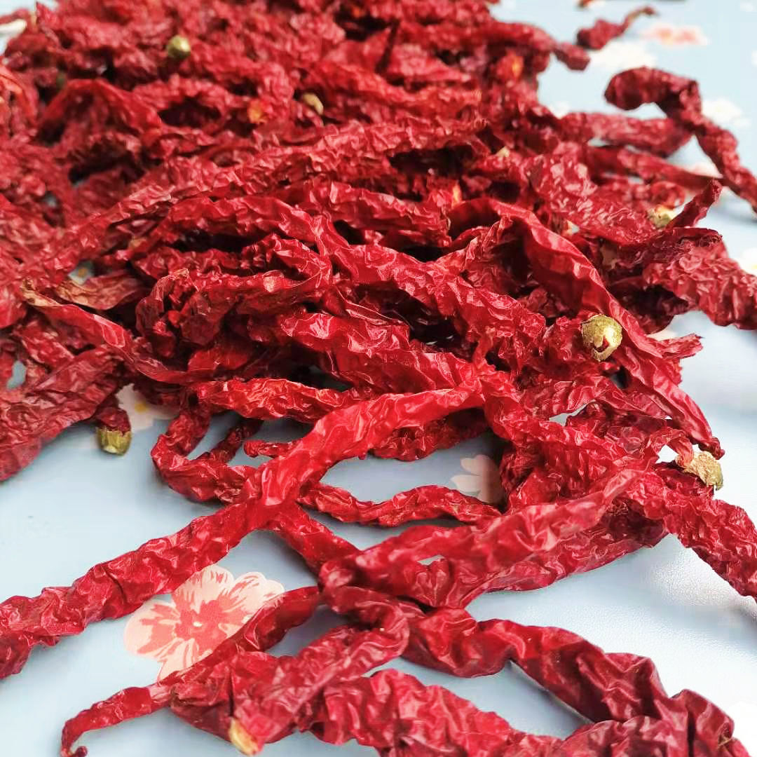 橙伯乐(贵州特产)自然晒干皱皮辣椒长辣椒二荆条红辣椒干辣椒中辣特香