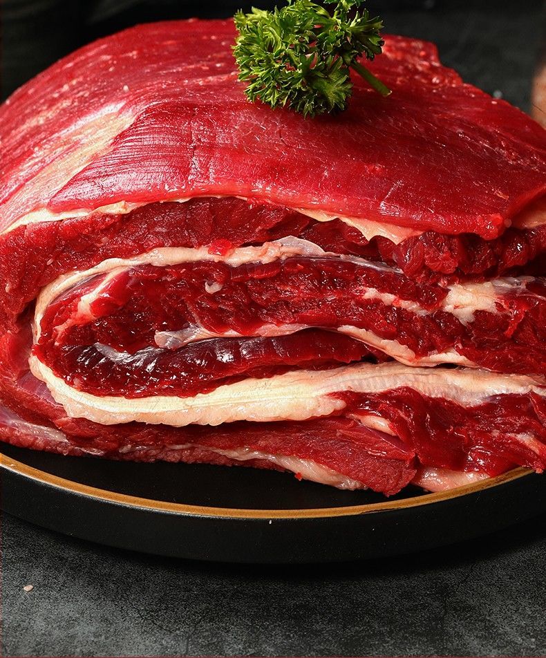 国产原切牛腩肉新鲜现杀生牛肉新鲜牛腩肉鲜活生鲜顺丰正宗黄牛腩 新