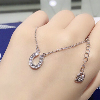 施华洛世奇马蹄u型水晶项链女锁骨链送闺蜜女生日礼物5094964 其他