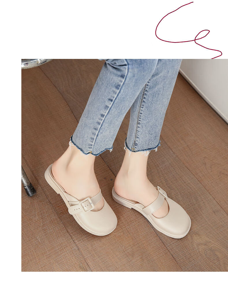 包脚趾凉鞋女凉拖鞋女夏季外穿包头拖鞋女生少女心时尚仙女风ins学院