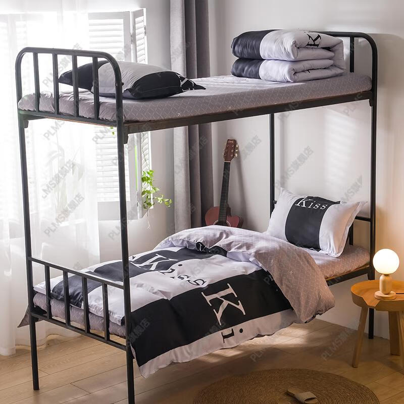 初中生住校床上用品 学生宿舍床上三件套男生寝室上下铺被套床单枕套3