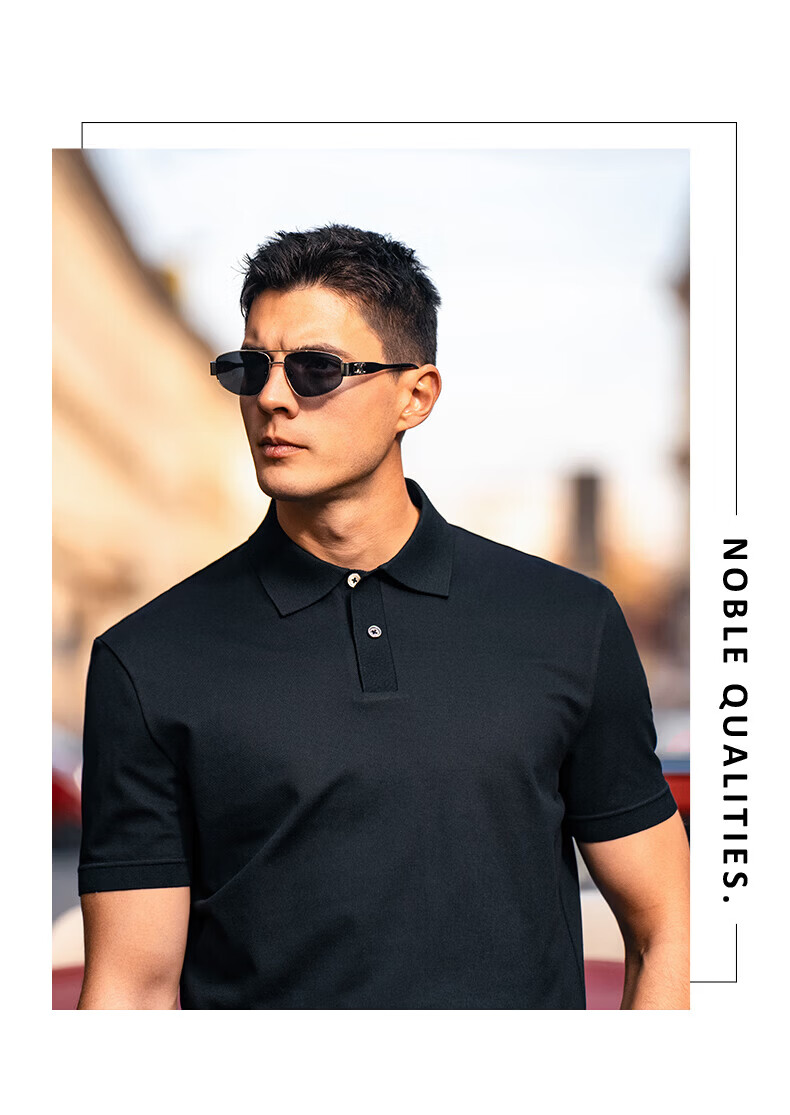 Mr.Bu Exquisite Collar Short Sleeve Men's Polo Shirt 2026 Spring New Simple High-End Dark Men's Top 13
