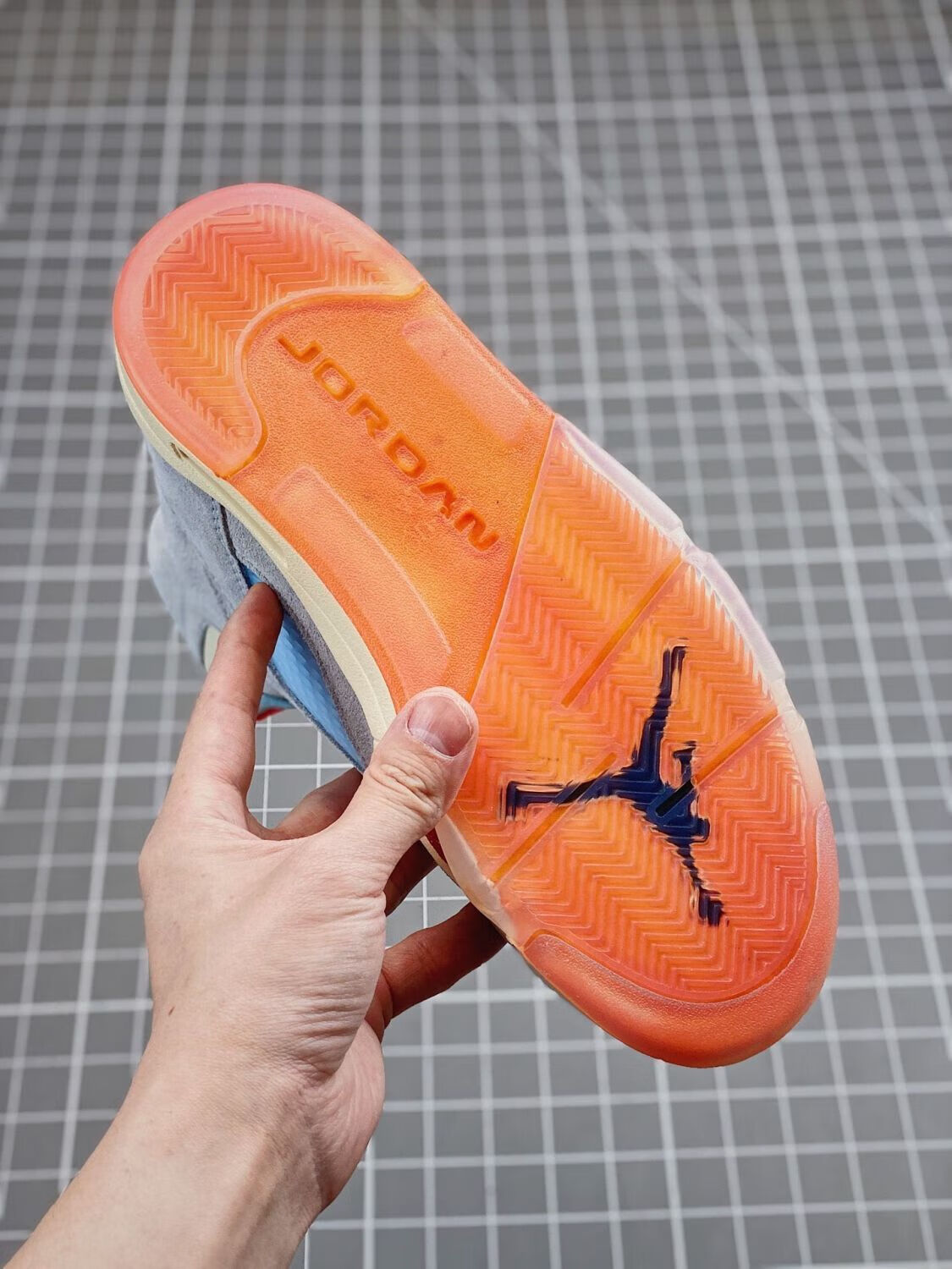 aj5 x trophy room联名乔5冰蓝男女高帮休闲运动篮球鞋奥特莱斯商场