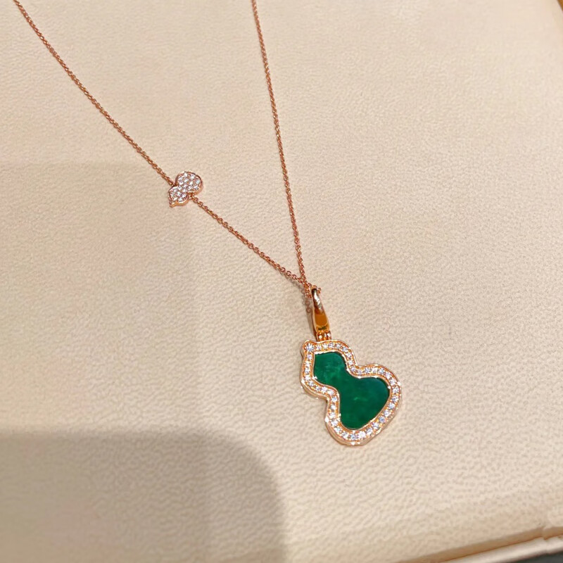 蓝铂丽 麒麟葫芦项链高版本一生一世白鹿同款麒麟葫芦项链女 银吊坠