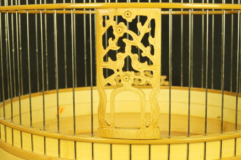 不锈钢加密笼条百灵鸟笼凤头百灵云燕云雀沙百灵竹制鸟笼全套配置