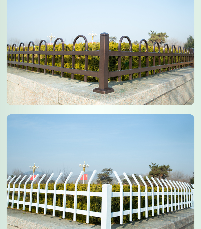 锌钢草坪护栏铁艺花园围栏市政绿化带隔离栅栏室户外花坛篱笆栏杆